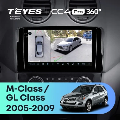 Штатная магнитола Teyes CC4 Pro 360 12/256 Mercedes-Benz ML-Class (2005-2009) F1