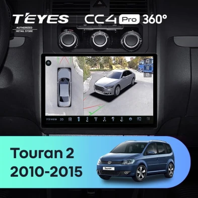 Штатная магнитола Teyes CC4 Pro 360 8/128 Volkswagen Touran 2 1T (2010-2015) (11")