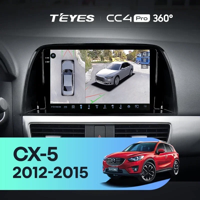 Штатная магнитола Teyes CC4 Pro 360 8/128 Mazda CX-5 (2012-2015) Тип-A (10")