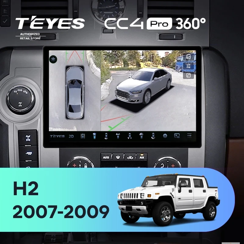 Штатная магнитола Teyes CC4 Pro 360 8/128 Hummer H2 E85 (2007-2009) F1 (11")