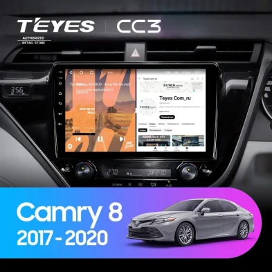 Штатная магнитола Teyes CC3 4/32 Toyota Camry 8 XV 70 (2017-2020) Правый руль