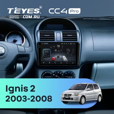 Штатная магнитола Teyes CC4 Pro 8/128 Suzuki Ignis 2 (2003-2008)