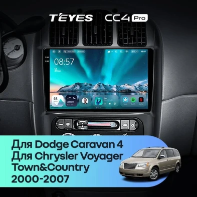 Штатная магнитола Teyes CC4 Pro 8/128 Dodge Caravan 4 (2000-2007) Тип-A