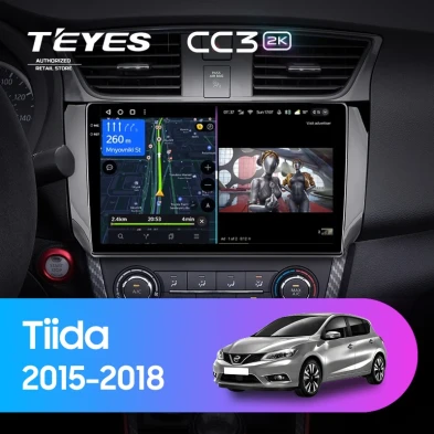Штатная магнитола Teyes CC3 2K 4/32 Nissan Tiida C13 (2015-2018)