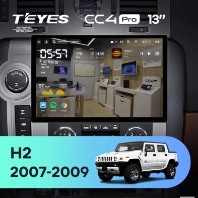 Штатная магнитола Teyes CC4 Pro 8/128 Hummer H2 E85 (2007-2009) F1 (13")