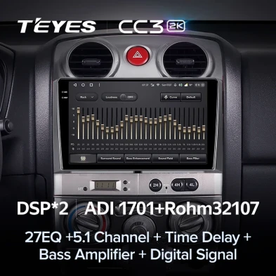 Штатная магнитола Teyes CC3 2K 4/32 Isuzu D-Max (2008-2012)