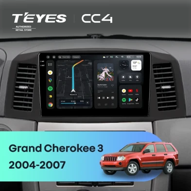 Штатная магнитола Teyes CC4 8/128 Jeep Grand Cherokee 3 WK (2004-2007) F1