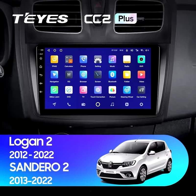 Штатная магнитола Teyes CC2 Plus 4/32 Renault Logan 2 (2012-2022) F2