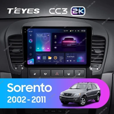Штатная магнитола Teyes CC3 2K 6/128 Kia Sorento BL (2002-2011)