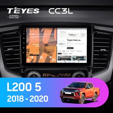 Штатная магнитола Teyes CC3L 4/64 Mitsubishi L200 5 (2018-2020) F2