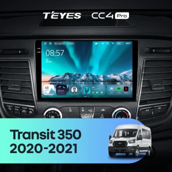 Штатная магнитола Teyes CC4 Pro 8/128 Ford Transit 350 (2020-2021)