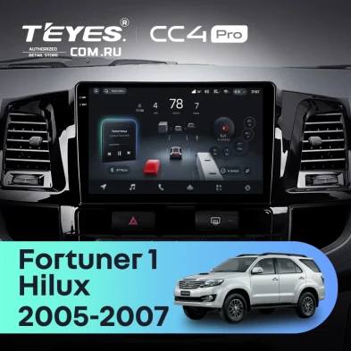 Штатная магнитола Teyes CC4 Pro 12/256 Toyota Fortuner (2005-2007) F2