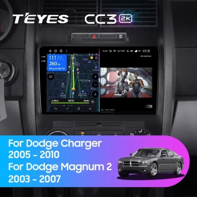 Штатная магнитола Teyes CC3 2K 4/64 Dodge Charger 6 LX (2005-2010)