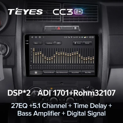 Штатная магнитола Teyes CC3 2K 4/64 Dodge Charger 6 LX (2005-2010)
