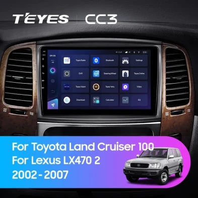 Штатная магнитола Teyes CC3 4/32 Lexus LX470 J100 2 (2002-2007) Тип-C