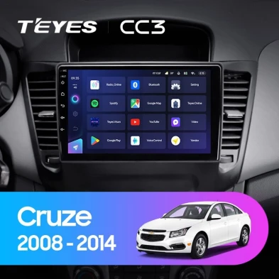 Штатная магнитола Teyes CC3 4/32 Chevrolet Cruze J300 (2008-2014)