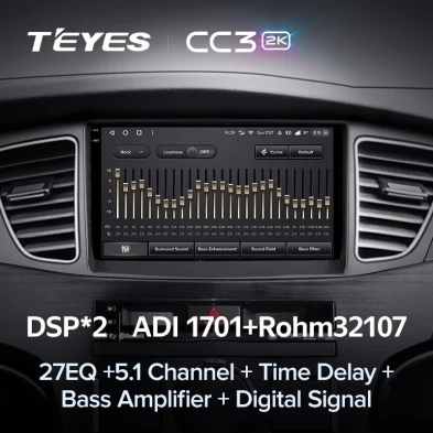 Штатная магнитола Teyes CC3 2K 6/128 Kia Cadenza K7 (2011-2012)